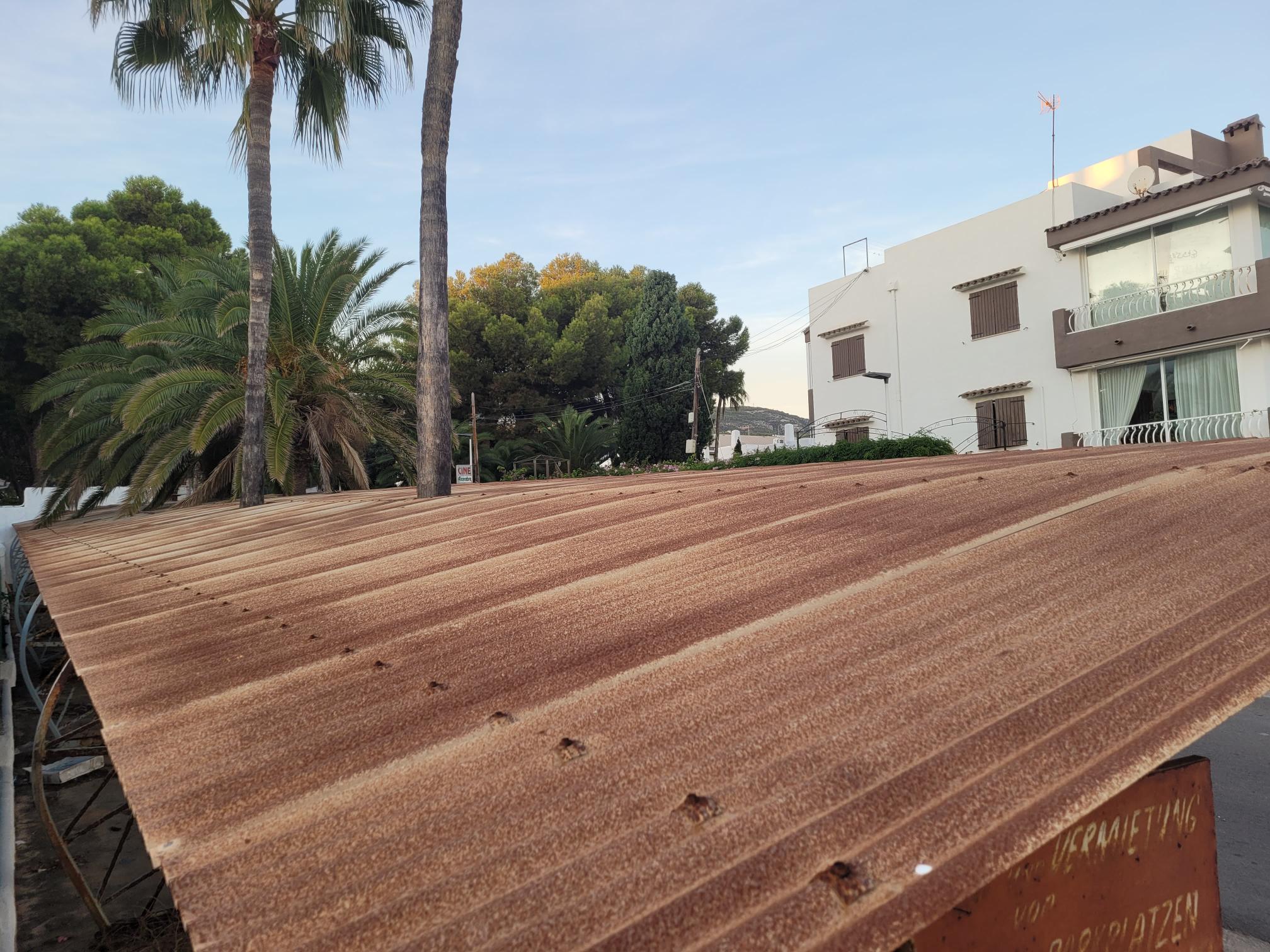 Cubierta metalica complejo mallorca playa de alcossebre antes 29