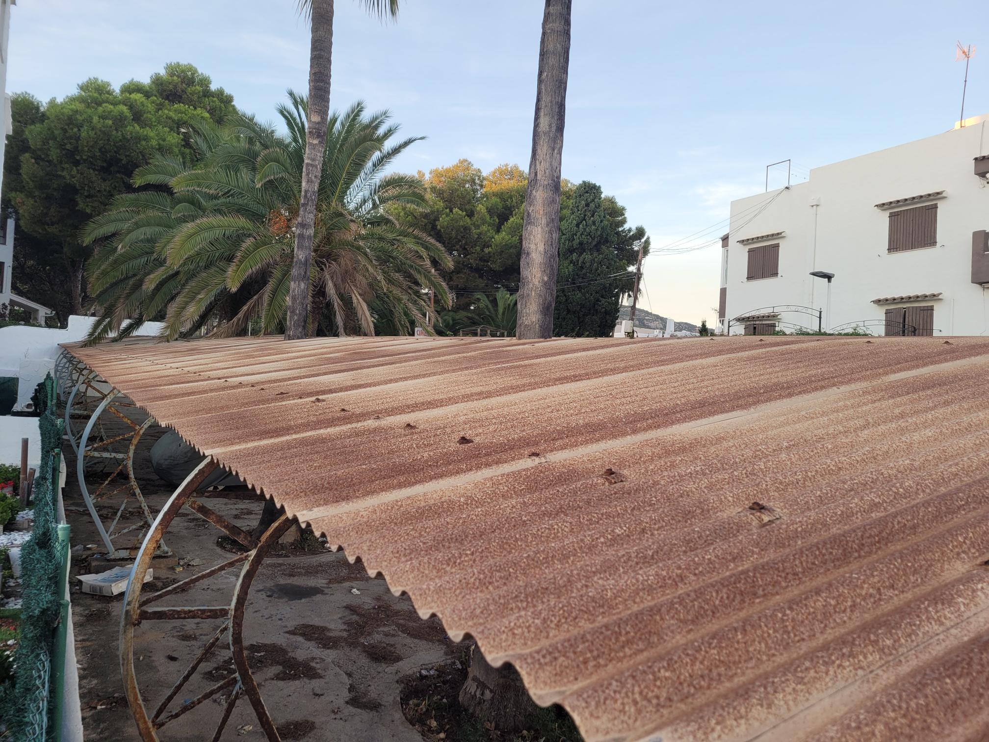 Cubierta metalica complejo mallorca playa de alcossebre antes 30