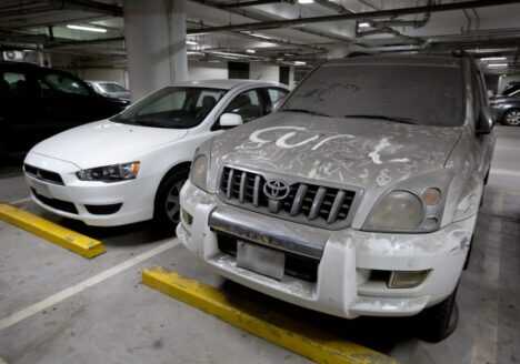 retirar coche abandonado del parking privado