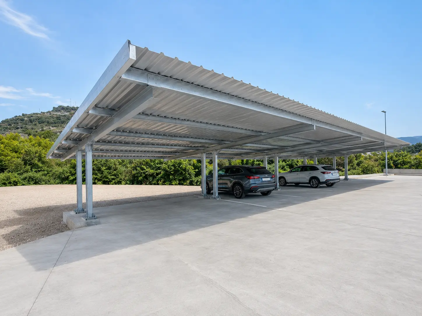 Estructura parking coche Teruel