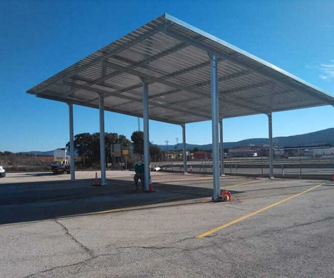 estructuras metálicas para parking