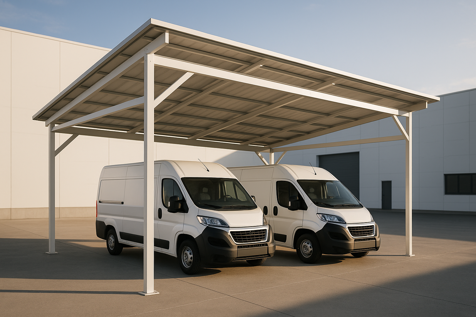 Pérgola empresarial en Madrid