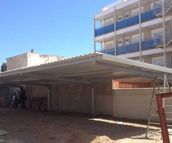 apartamentos tevernes obra - Estructuras metálicas para parking