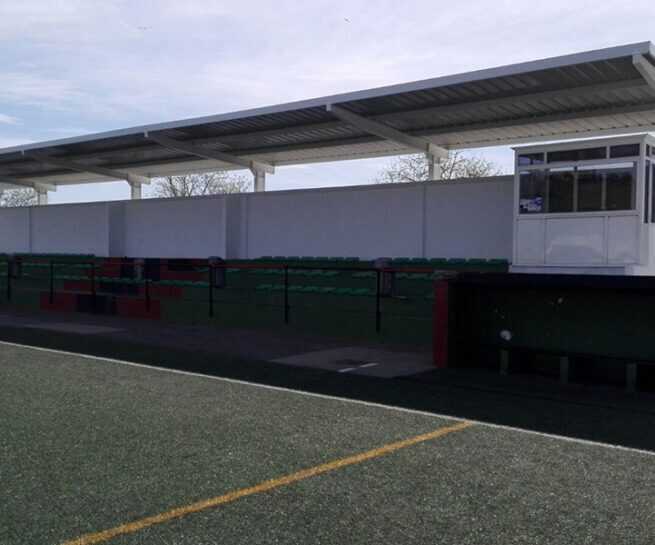 cubierta campo futbol fontanal - Marquesinas para Campos de Fútbol