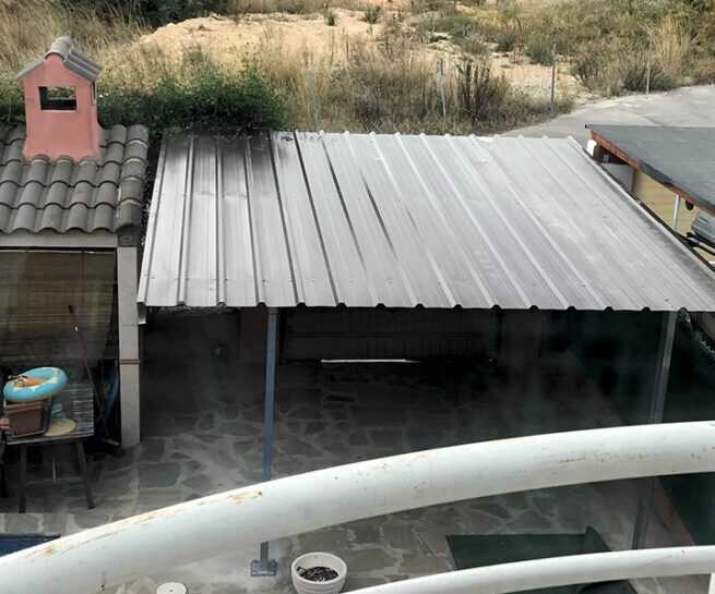 despues techo metalico villa - Marquesinas para Casas particulares
