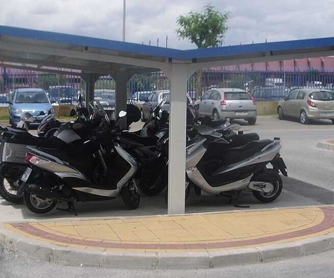 parking motos salteras sevilla - Cubiertas de chapa