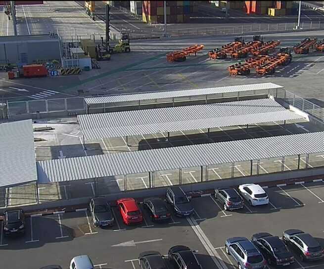parking terminal cruceros - Cubiertas metálicas