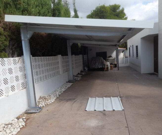 prolongación de cubierta para parking