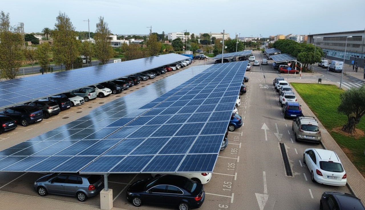 Parking solar centro comercial