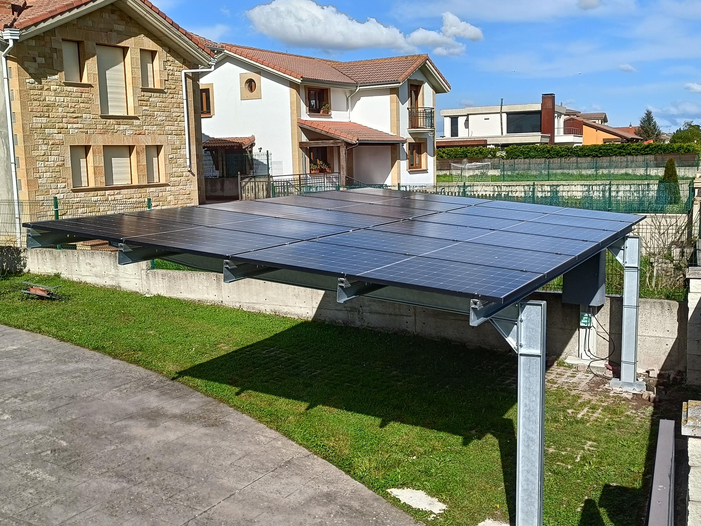 Parking solar para dos coches