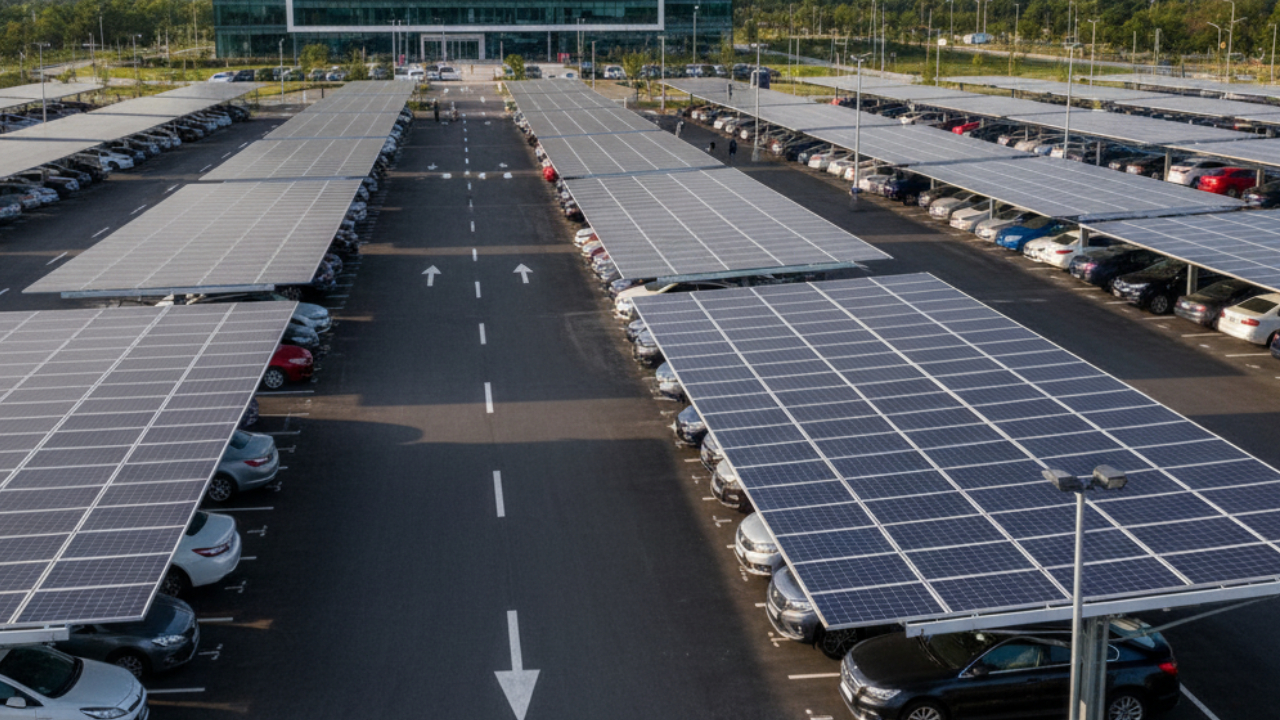 Parking solar hospital