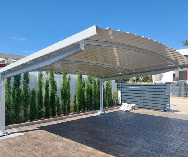 parking de 2 coches para chalet