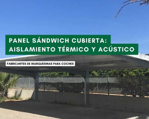 Panel sandwich cubierta parkings