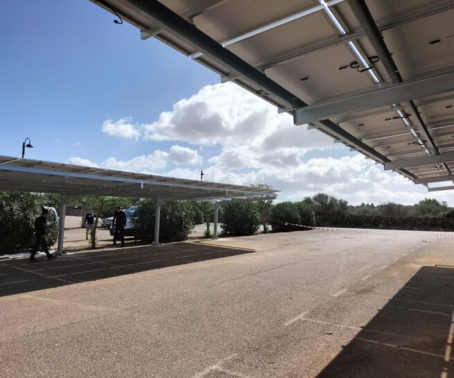 instalación de parking solar