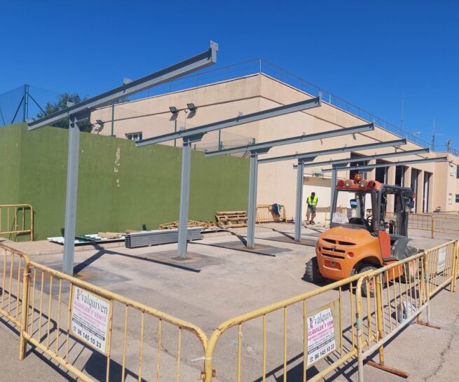 techado para camiones de bomberos