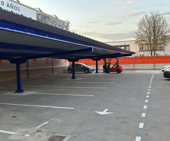 parking de 18 coches