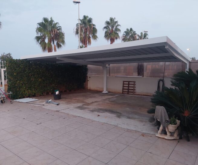 parking de 3 coches para chalet