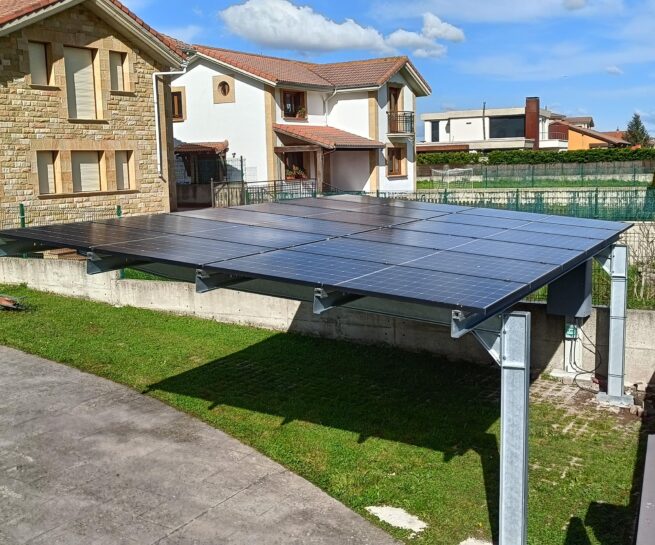 Parking solar para 2 coches