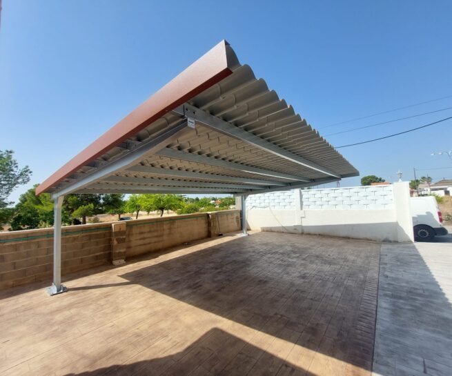 parking de 3 coches para chalet