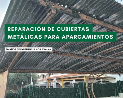 Reparacion cubiertas metalicas parkings