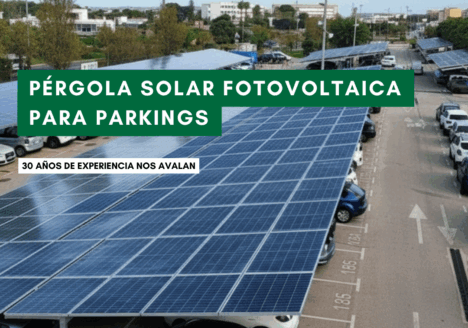 Pérgola solar fotovoltaica parking