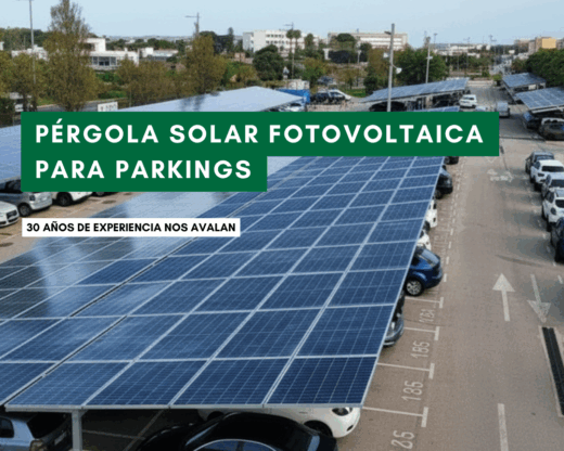 Pérgola solar fotovoltaica parking