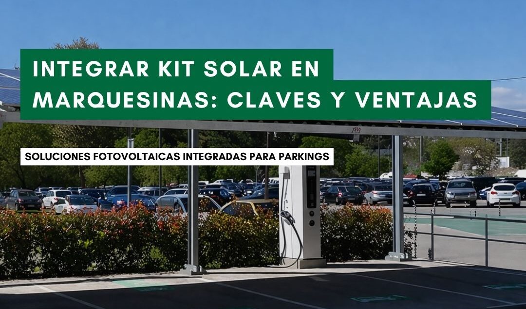Integrar kit solar en marquesinas