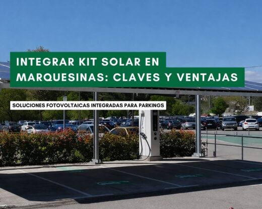 Integrar kit solar en marquesinas