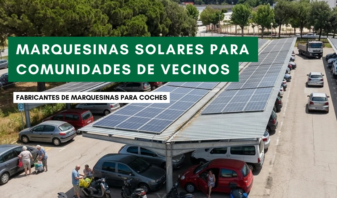 Marquesinas solares para comunidades